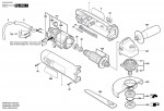 Bosch 0 603 403 805 Pws 720 Angle Grinder 230 V / Eu Spare Parts